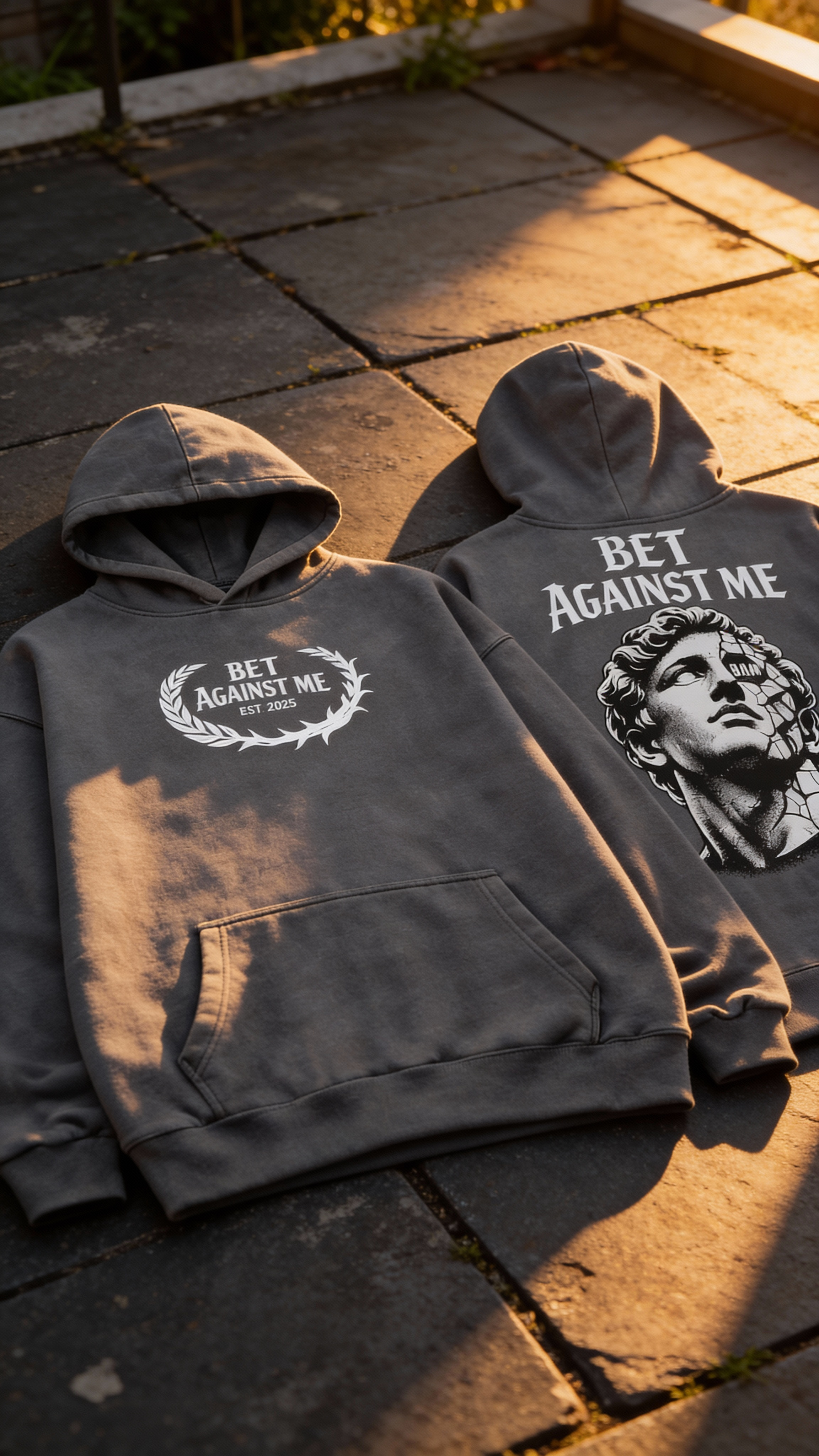 Charcoal Grey Hoodie — B.A.M (Bet Against Me)